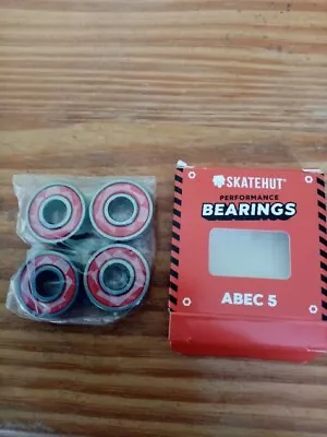 New 4 Skatehut Bearings Abec 5  2 Pages Of Stickers And A  Scooter Guide • £4