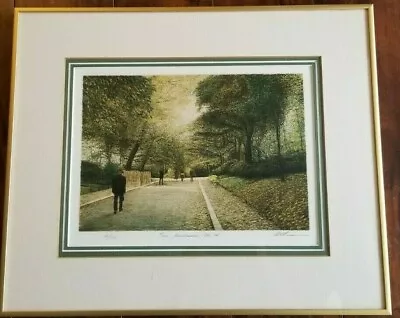$550 • Buy Harold Altman  Parc Montsauris  1982 IV Hand Signed Lithograph 41/285 Framed 