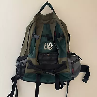 Vintage Habitat Skateboard Holder Backpack Green 90s Y2K 2000s Skate Rare Chunky • $117