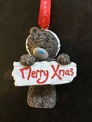 Merry Xmas Sign - Very Rare Me To You Xmas Tree Hanging Decoration Figurine • £8.99