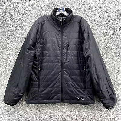 Marmot Jacket Adult Large Black Primaloft Lightweight Puffer Quilted Outdoor Men • $39.08