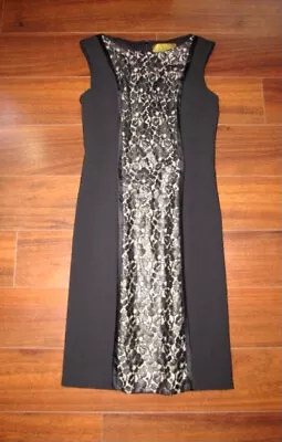 NICOLE MILLER ~ New! Size 0 2 ~  Lace Slim Cut Wiggle Pencil Sheath Dress A027 • $34.99