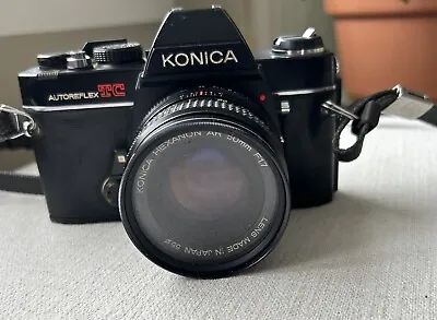 Vintage Konica Autoreflex TC 35mm Konica Hexanon AR 50mm F1.7 Lens Camera Parts • $36