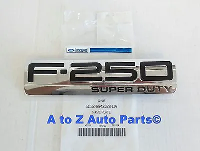 NEW 200520062007 Ford F-250 Super Duty Chrome TAILGATE Nameplate/EmblemOEM • $29.95