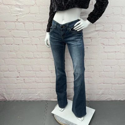$13.99 • Buy Hydraulic Womens Jeans Blue Denim 7/8 Long Curvy Lola Fit Bootcut Ladies
