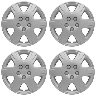 15' Push-on Silver Wheel Cover Hubcaps For 2005-2008 Toyota Corolla • $43.60