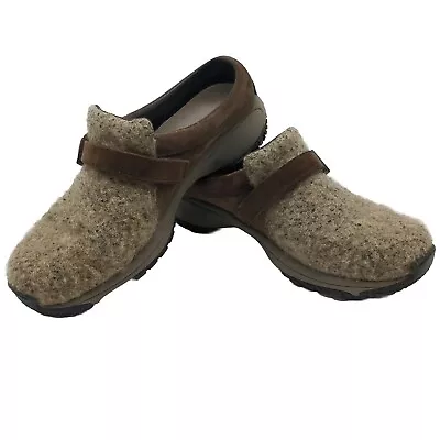 Merrell Encore Groove Brindle Wool OrthoLite Mules 0808 J66452 Women's Sz 7 • $27.99