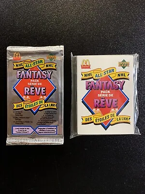 COMPLETE SET & PACK 1993-94 UPPER DECK McDONALD’S ALL-STAR FANTASY HOCKEY CARDS • $9.99