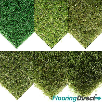 CLEARANCE Luxury Artificial Grass Astro Turf  Realistic Fake Lawn Green Garden • £37.95