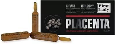 Hair Placenta Lotion - Jamaican Castor Oil Growth Treatment (12x10ml) • £17.95