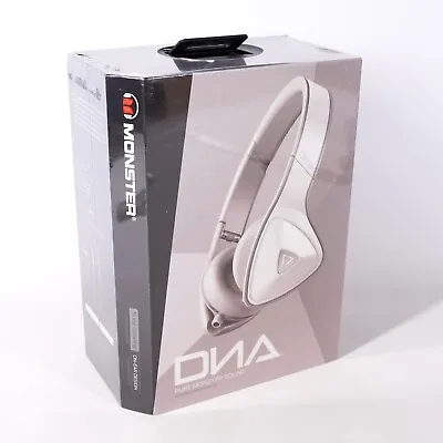 New Monster DNA On-Ear Headphones With Control Talk Functionality White/Grey NIB • $79.99