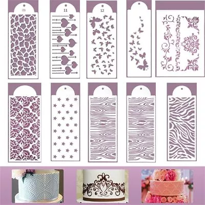 Stamps Stencils Embossing Cake Mesh Stencil Cake Decoration Stencils Spray Mold • £2.53