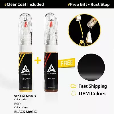 Car Touch Up Paint For SEAT All Models Code: F9R BLACK MAGIC • $23.99