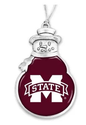 57470 Mississippi State Bulldogs Snowman Ornament By From The Heart Enterprises • $17.99