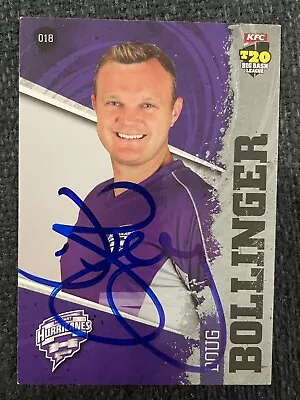 $1.49 • Buy Doug Bollinger Signed Hobart Hurricanes 2012 KFC Big Bash BBL T20 Cricket