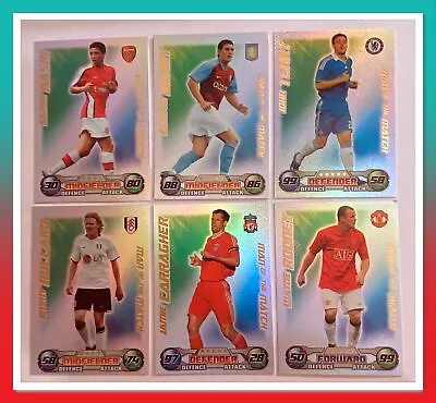 08/09 Topps Match Attax Premier League Trading Cards  -  Man Of The Match • £2