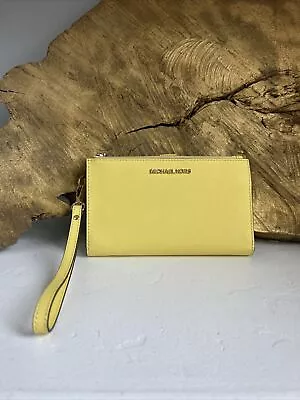 Michael Kors Jet Set Travel Double Zip Wristlet - Sunshine Yellow • $30