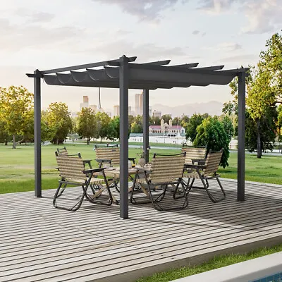 Heavy Duty Frame Garden Gazebo Party Pergola Sun Shade Canopy Shelter Waterproof • £165.95