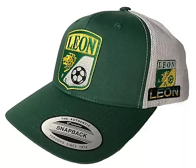 Leon Soccer Hat Green White Mesh Mexico • $20