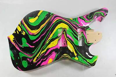 Swirled Hardtail Fman Guitar Body Fits Ibanez (tm) 7 String RG And UV Necks P713 • $349.99