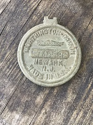 Vintage Worthington Gamon Brass Water Meter Cover Newark New Jersey Lid Only • $9.99