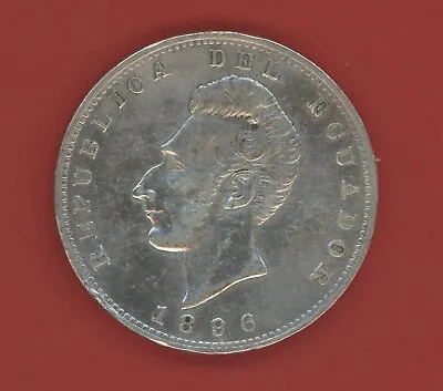 Ecuador  1 Sucre 1896 F  Lima L  Km # 53.3  Xf. • $99.50