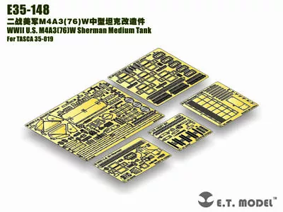 PE For U.S. M4A3(76)W Sherman Medium Tank (For TASCA ) E35-148 ETMODEL 1/35 • £21.56