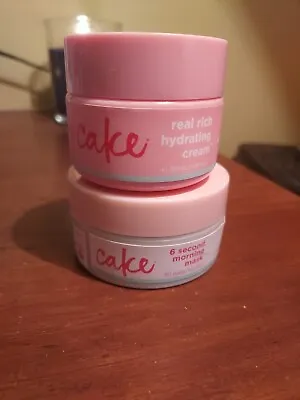 Cake 6 Second Morning Mask & Real Rich Hydrating Cream New-No Box • $14.99