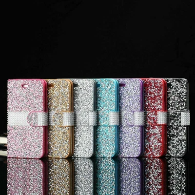 $12.99 • Buy Bling Glitter Diamond Case Cover Wallet Flip Stand For Samsung Galaxy S8