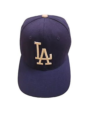 Vintage Authentic American Needle LA Dodgers  MLB Wool Snapback Hat Plain Logo • $190