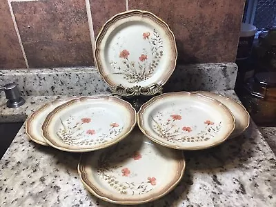 Mikasa Whole Wheat Jardiniere Stonewear Salad Plates 8  Set 6 • $28