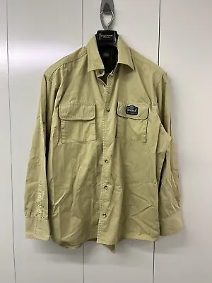 Land Rover Experience Utility Shirt Long Sleeve Cotton Beige Men’s Size Large • £34.99