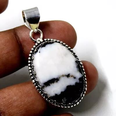White Buffalo Turquoise 925 Sterling Silver Plated Pendant Handmade Jewelry 8 Gm • $20.99