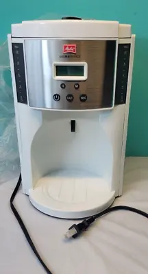 Melitta Aroma Enhance Drip Coffee Maker NO Glass Carafe 10 Cups - White- • $35