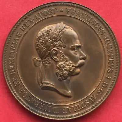 Egypt  Bronze Medal Of Franz Joseph Celebrating Suez Canal Opening 1869  Rare • £791.79