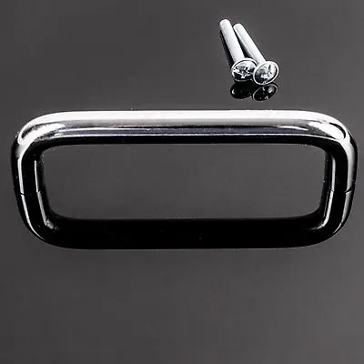 96mm STYLISH D SHAPED HANDLES Polished Chrome Furniture Fixing Door/Drawer Pulls • £5.09