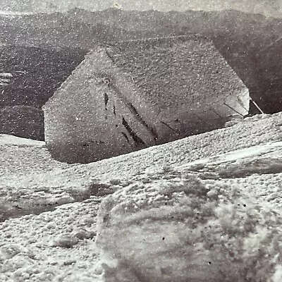 Antique 1871 Tip Top House Mt Washington Ice Storm Stereoview Photo Card V1880 • $24.99