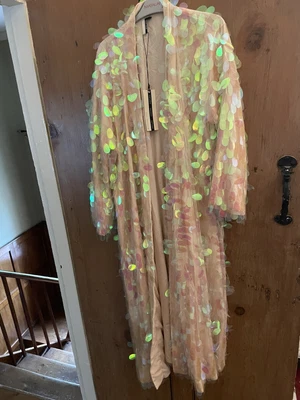 £65 • Buy Sequin Kimono Jacket Topshop M 12