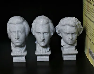 Chopin Mozart And Beethoven Busts - 4  Statues Of The Classical Composers • $34.99