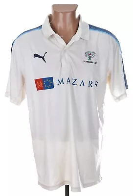 Yorkshire 2010's Cricket Shirt Jersey Puma Size L Adult • £32.39