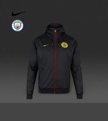 Men's Nike Fc Manchester City 2016/2017 Football Soccer Jacket Windrunner Size M • $53.99
