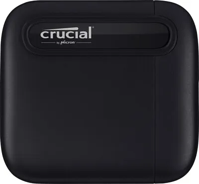 £54.13 • Buy Crucial X6 1TB Mobile External Solid State Drive In Black - USB3.1