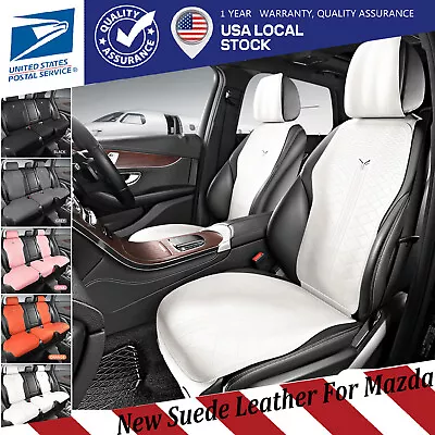 Car 5-Seat Cover Suede Leather Full Set/Front Rear Cushion For Mazda Most Models • $189.52