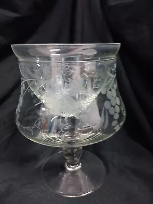 Stunning VTG Set Of Eight Clear Etched Shrimp Cocktail/Caviar Glasses (A3) • $70
