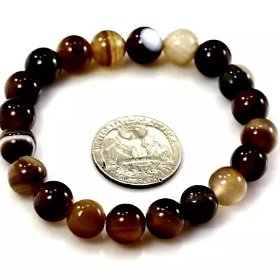 8mm Handmade WomenMen Beaded Bracelet Stretch Healing Chakra Natural Gemstone • $5.99