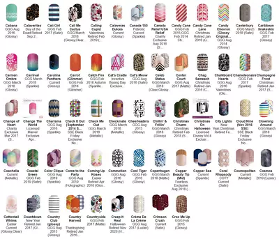 Jamberry Nail Wraps -  C  Wraps -- HALF SHEETS -- Varies Styles Great Selection! • $5