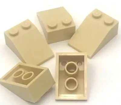 Lego 5 New Tan Slope Sloped 33 3 X 2 Parts • $1.89