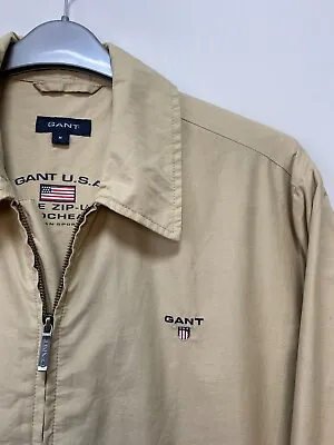 $36.35 • Buy GANT Men's Beige Zip Cotton Windcheater Jacket Size M