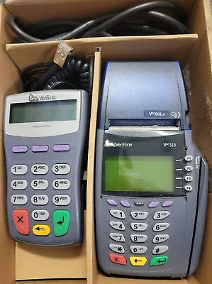 Verifone Omni 5100 VX510LE Credit Card Terminal With Ethernet + 1000SE Pinpad • $50