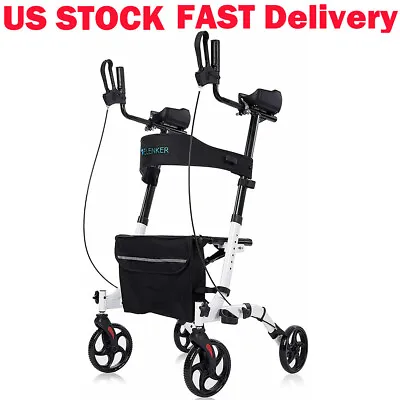$107.15 • Buy OEM ELENKER WALKER Upgrade Upright Rollator Walker Medical Aid Stand Up Walking